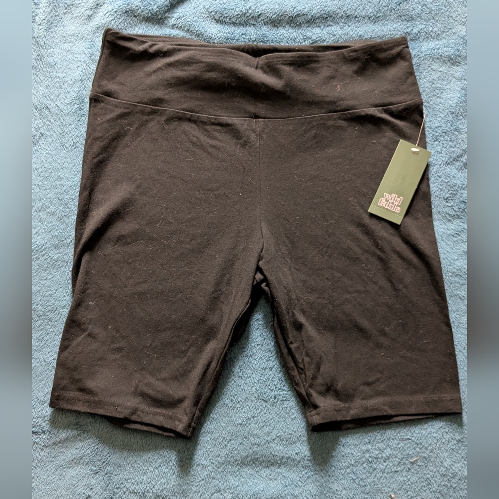 Wild Fable High Waisted Black Bike Shorts